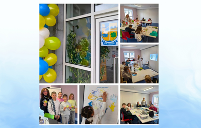 Children at Ukrainian school 